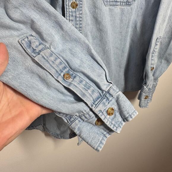 Marlboro Country Store Denim Shirt Small VTG 90s Streetwear Skater Grunge Rodeo - Picture 3 of 7